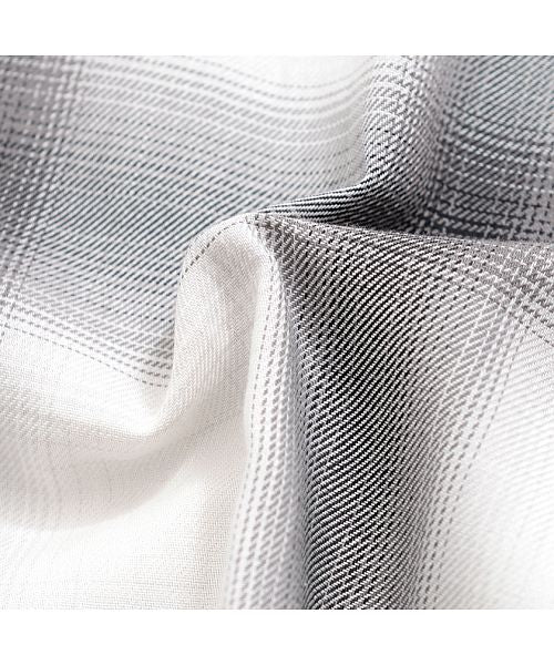 キャバリア CavariA CavariA ルーズシルエットオンブレチェックシャツ ビックシルエット （BLK(ブラック)） BLK(ブラック)