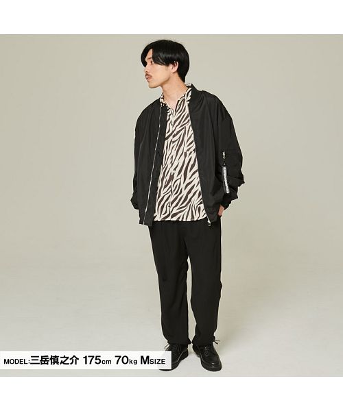 キャバリア CavariA CavariA ベルト付きワイドパンツ メンズ スラックス ベルト付き ストレッチ 伸縮性 ワイドパンツ イージーパンツ 大人 きれいめ きれい目  M L ト （D.GRY(ダークグレー)） D.GRY(ダークグレー)