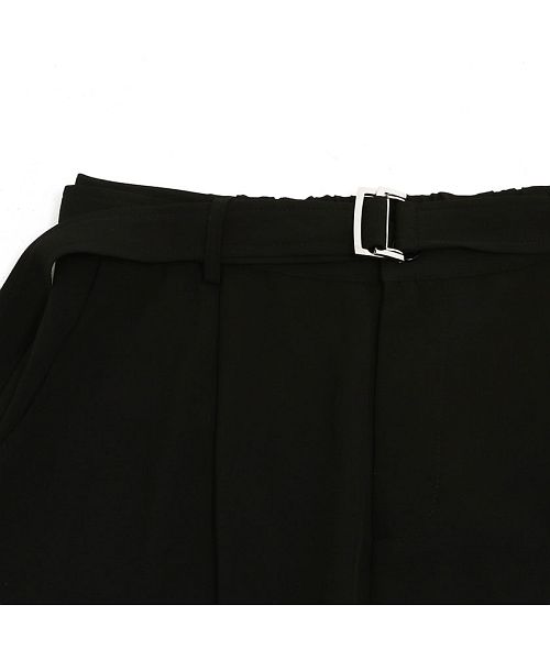 キャバリア CavariA CavariA ベルト付きワイドパンツ メンズ スラックス ベルト付き ストレッチ 伸縮性 ワイドパンツ イージーパンツ 大人 きれいめ きれい目  M L ト （D.GRY(ダークグレー)） D.GRY(ダークグレー)