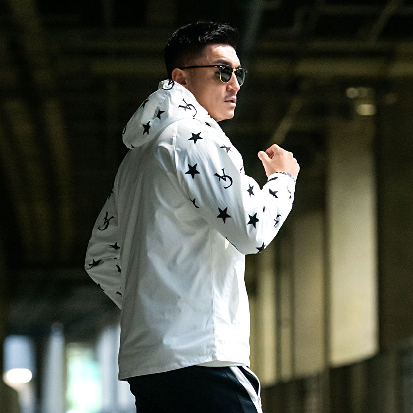 キャバリア CavariA C.V.R.A スター柄切替マウンテンパーカー アウター