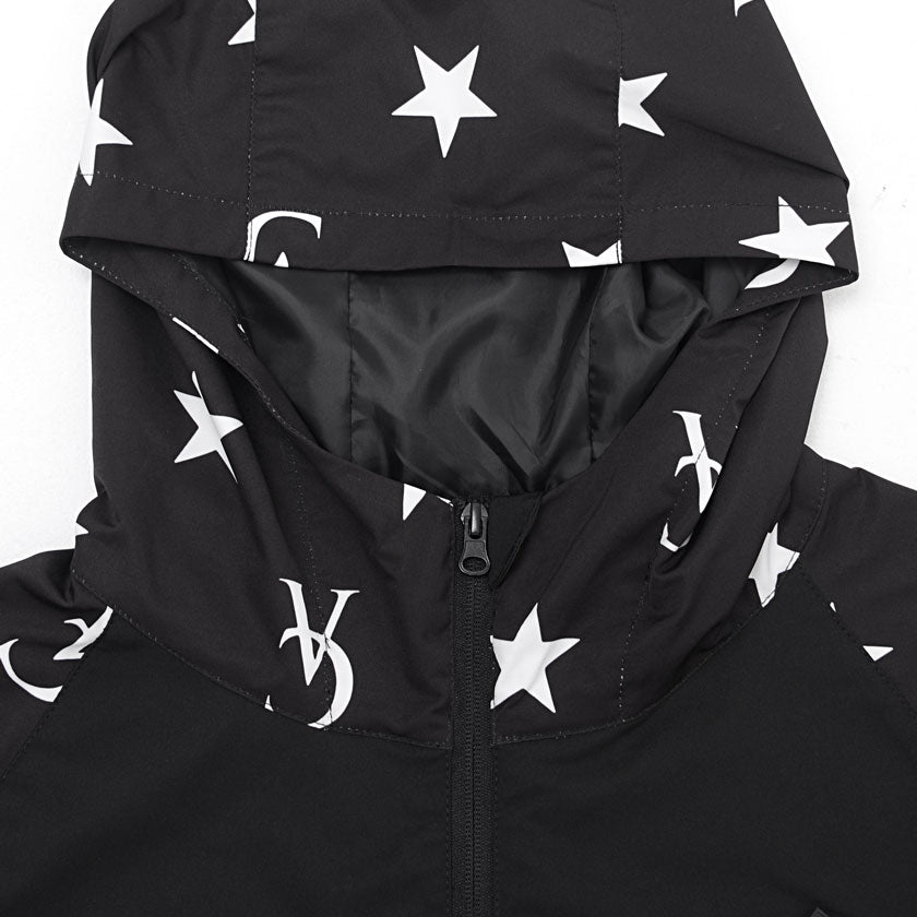 キャバリア CavariA C.V.R.A スター柄切替マウンテンパーカー アウター