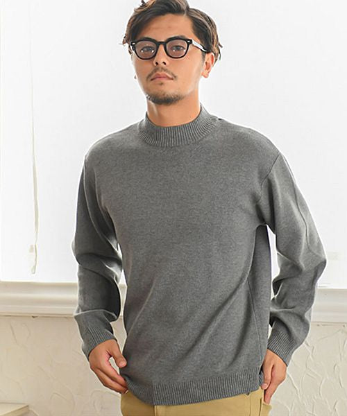 キャバリア CavariA CavariA ネックが選べるミラノリブ長袖ニット,GRY-B(グレー-B)