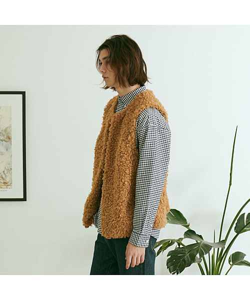 キャバリア CavariA CavariA プードルファーベスト もこもこ