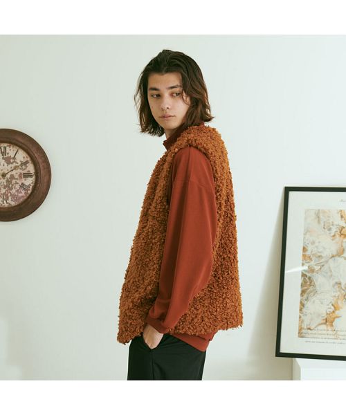 キャバリア CavariA CavariA プードルファーベスト もこもこ