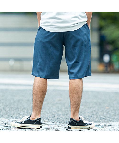 キャバリア CavariA CavariA ワンタックワイドハーフパンツ メンズ ショートパンツ ショーツ ワイド 太め ボトムス 無地 おしゃれ ワンタック ブラック ブルー グレー カ