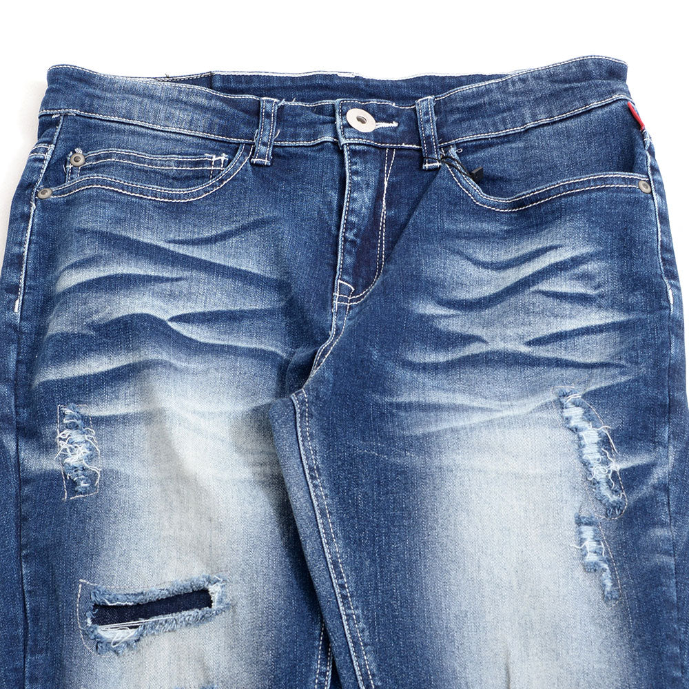 キャバリア CavariA CavariA リペア立体ヒゲスキニーデニムパンツ