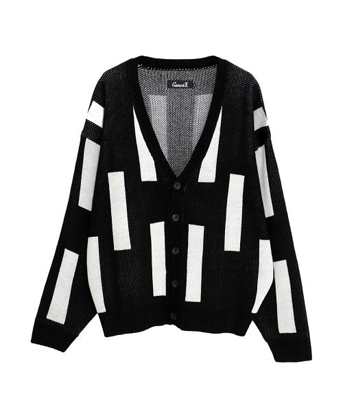 キャバリア CavariA CavariA 総柄カーディガン 羽織 （WHT(ホワイト)） WHT(ホワイト)