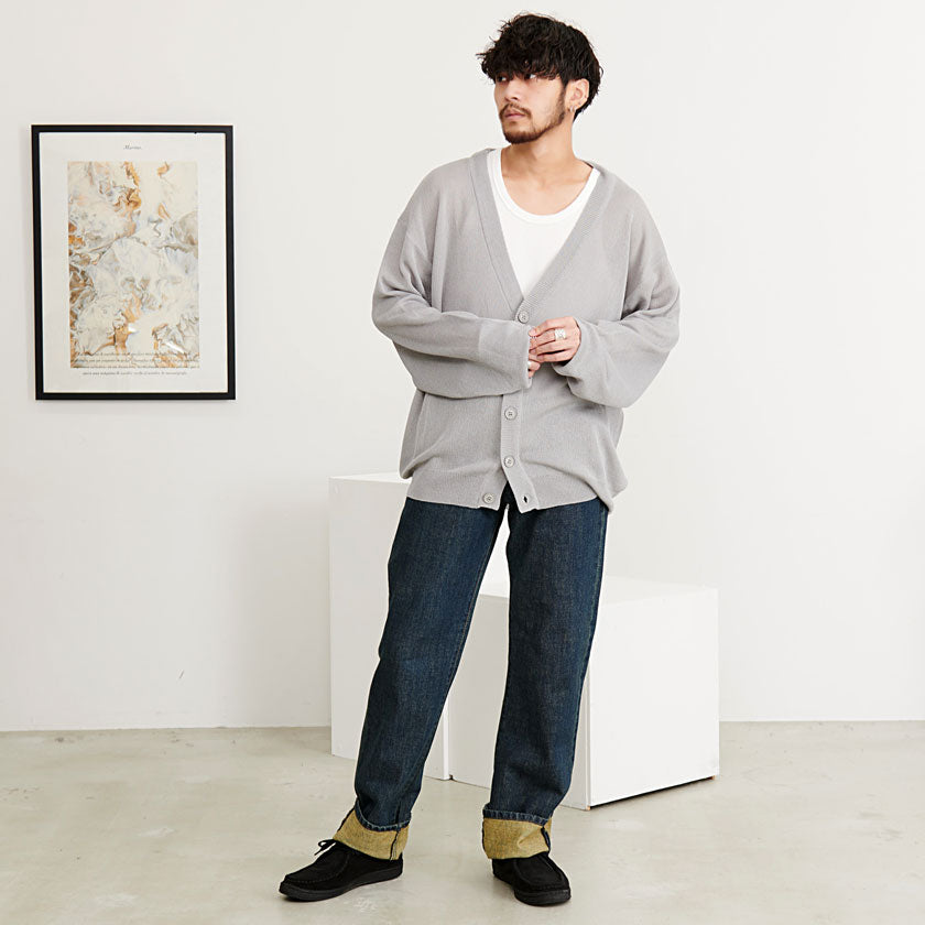 キャバリア CavariA CavariA フェイクリネンカーディガン