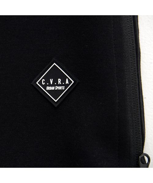 キャバリア CavariA C.V.R.A 別注ロゴ刺繍入りモックネックトレーナー×止水ジップパンツセットアップ 上下セット （GRY(グレー)） GRY(グレー)