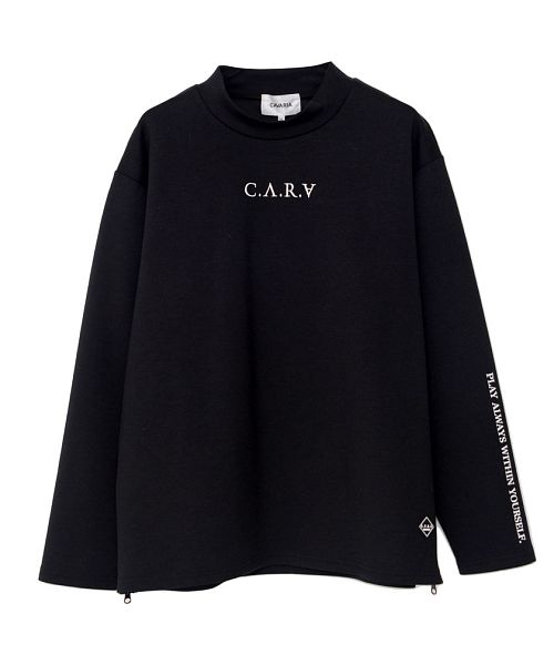 キャバリア CavariA C.V.R.A 別注ロゴ刺繍入りモックネックトレーナー×止水ジップパンツセットアップ 上下セット （GRY(グレー)） GRY(グレー)