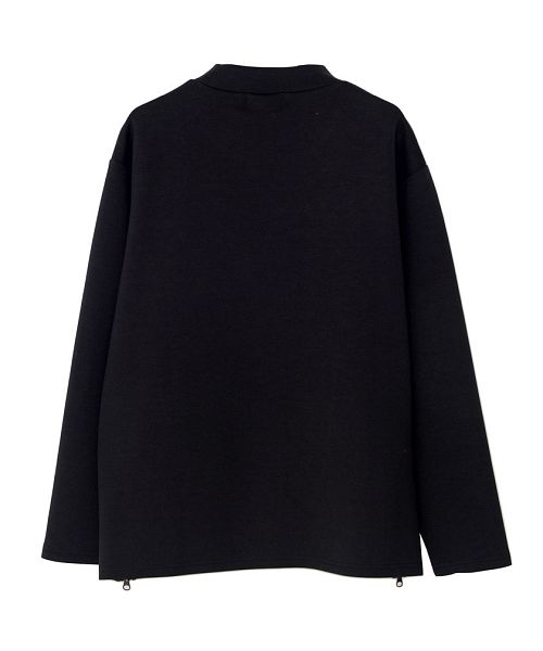 キャバリア CavariA C.V.R.A 別注ロゴ刺繍入りモックネックトレーナー×止水ジップパンツセットアップ 上下セット （GRY(グレー)） GRY(グレー)