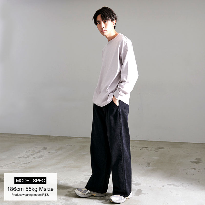 キャバリア CavariA CavariA デニムワイドパンツ