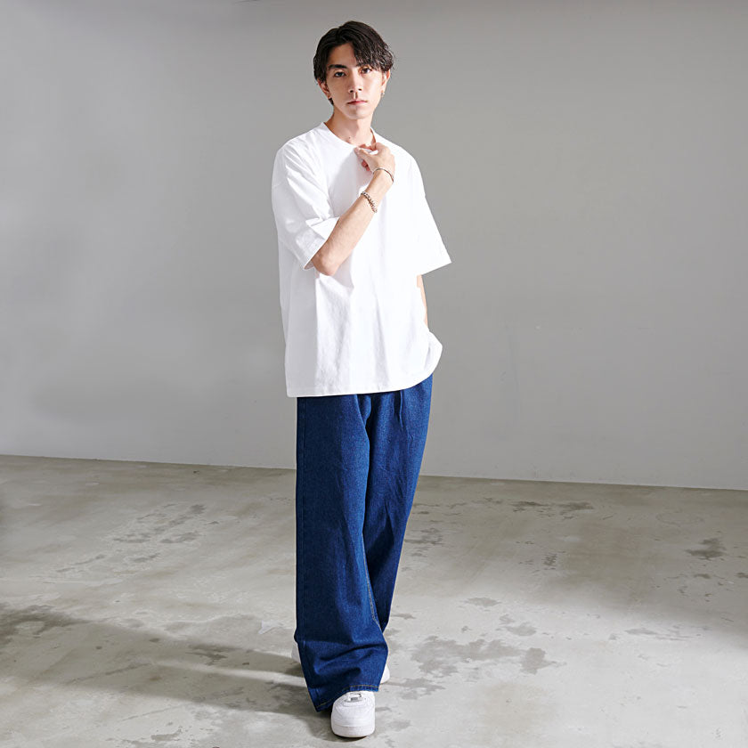 キャバリア CavariA CavariA デニムワイドパンツ