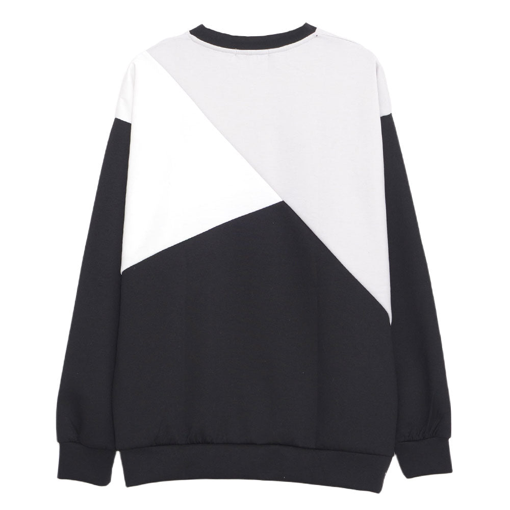 キャバリア CavariA CavariA クルーネック 切り替え長袖トレーナー