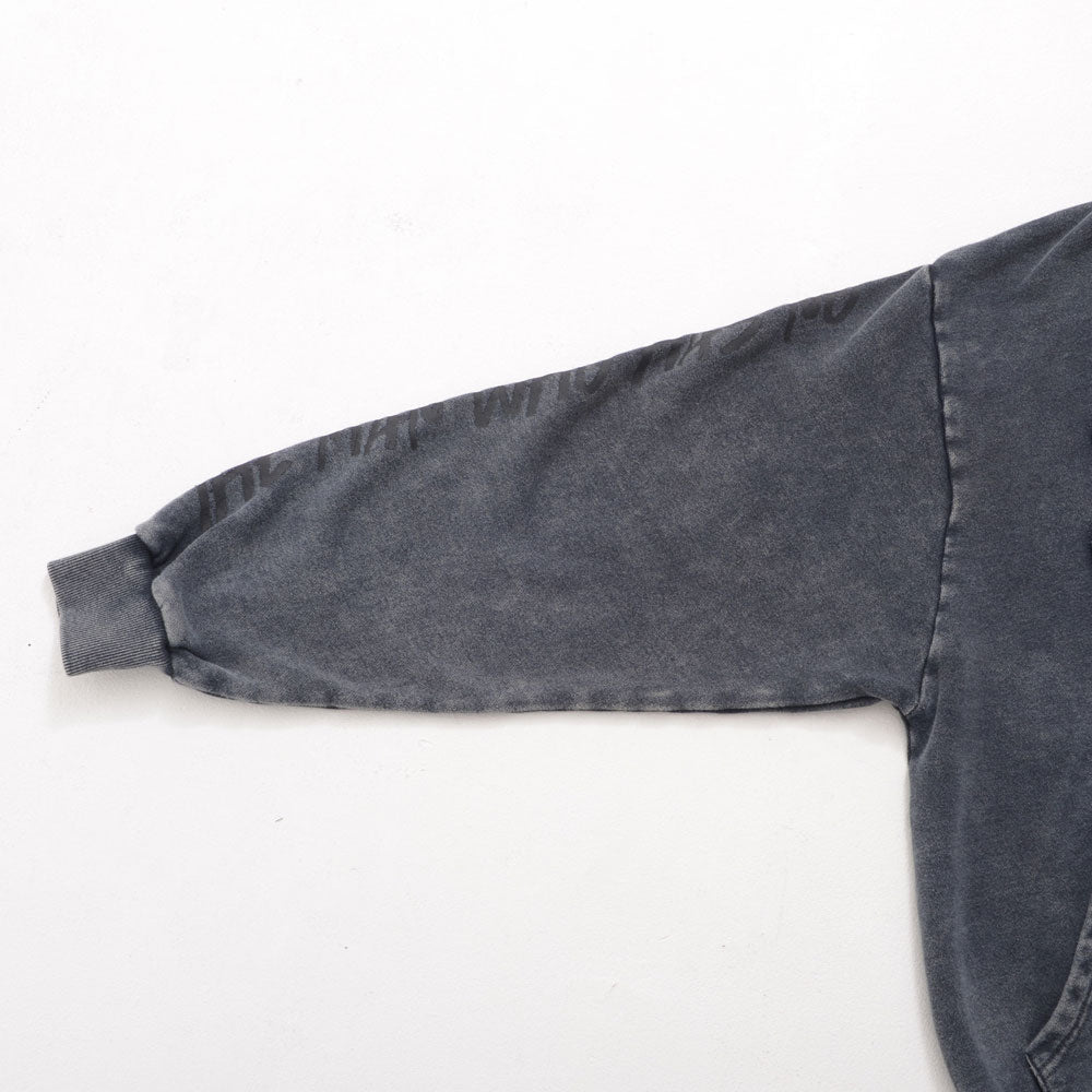 キャバリア CavariA CavariA グランジ加工ジップ長袖パーカー