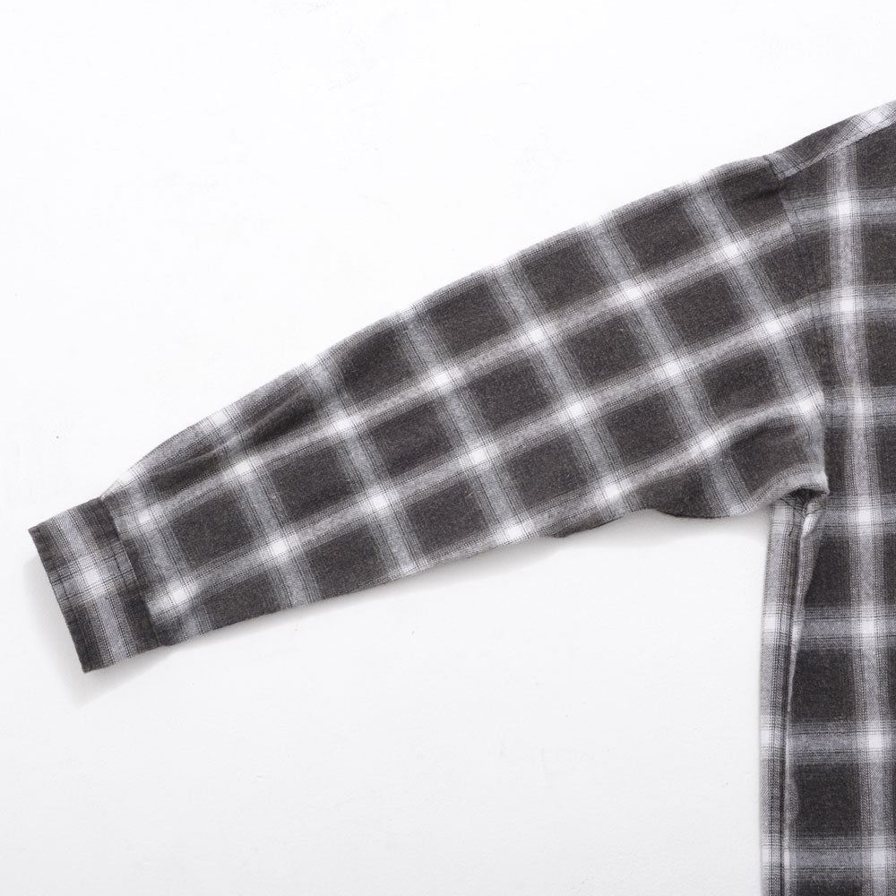 CavariA CavariA Snow Wash Check Long Sleeve Shirt
