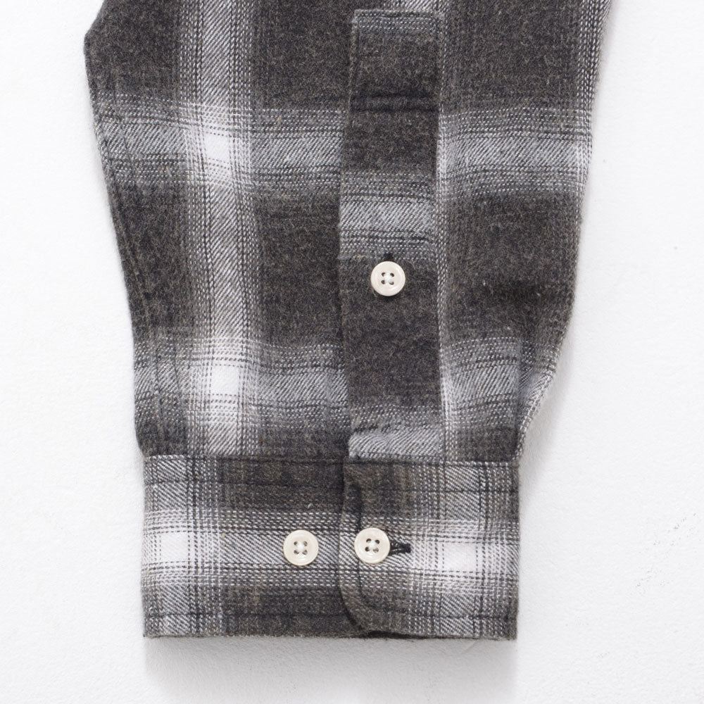 CavariA CavariA Snow Wash Check Long Sleeve Shirt