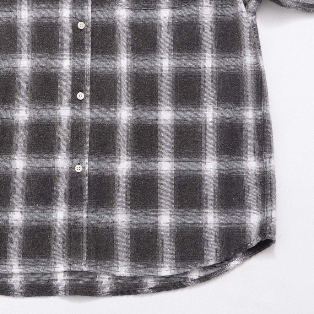 CavariA CavariA Snow Wash Check Long Sleeve Shirt