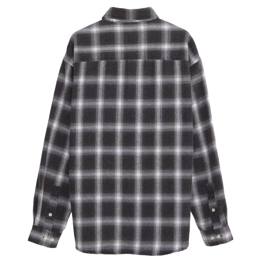 CavariA CavariA Snow Wash Check Long Sleeve Shirt