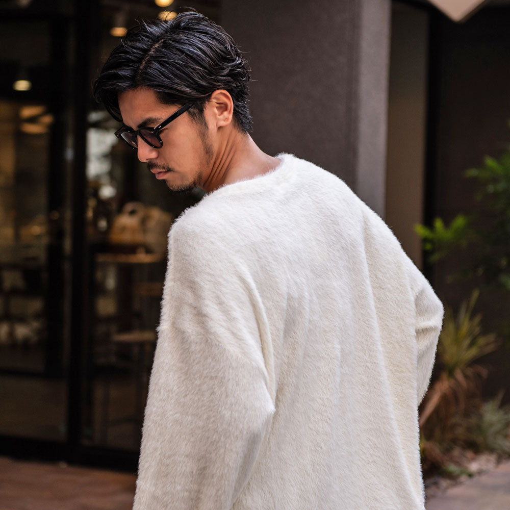 キャバリア CavariA CavariA シャギービッグシルエット長袖ニットソー （BLK(ブラック)） BLK(ブラック)
