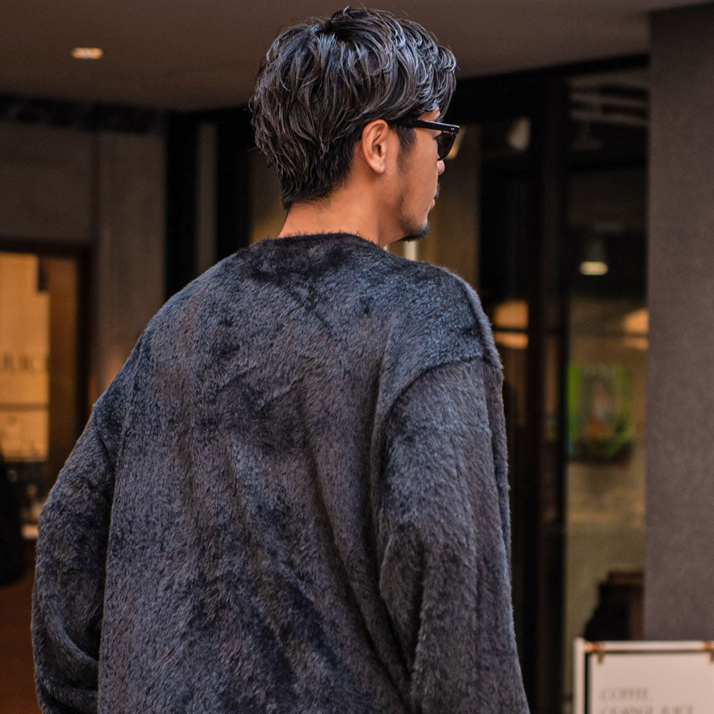 キャバリア CavariA CavariA シャギービッグシルエット長袖ニットソー （BLK(ブラック)） BLK(ブラック)