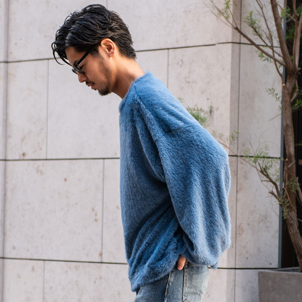 キャバリア CavariA CavariA シャギービッグシルエット長袖ニットソー （BLK(ブラック)） BLK(ブラック)