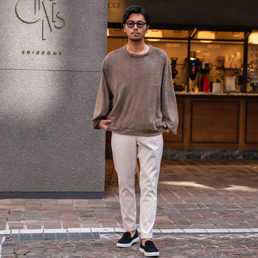 キャバリア CavariA CavariA シャギービッグシルエット長袖ニットソー （BLK(ブラック)） BLK(ブラック)