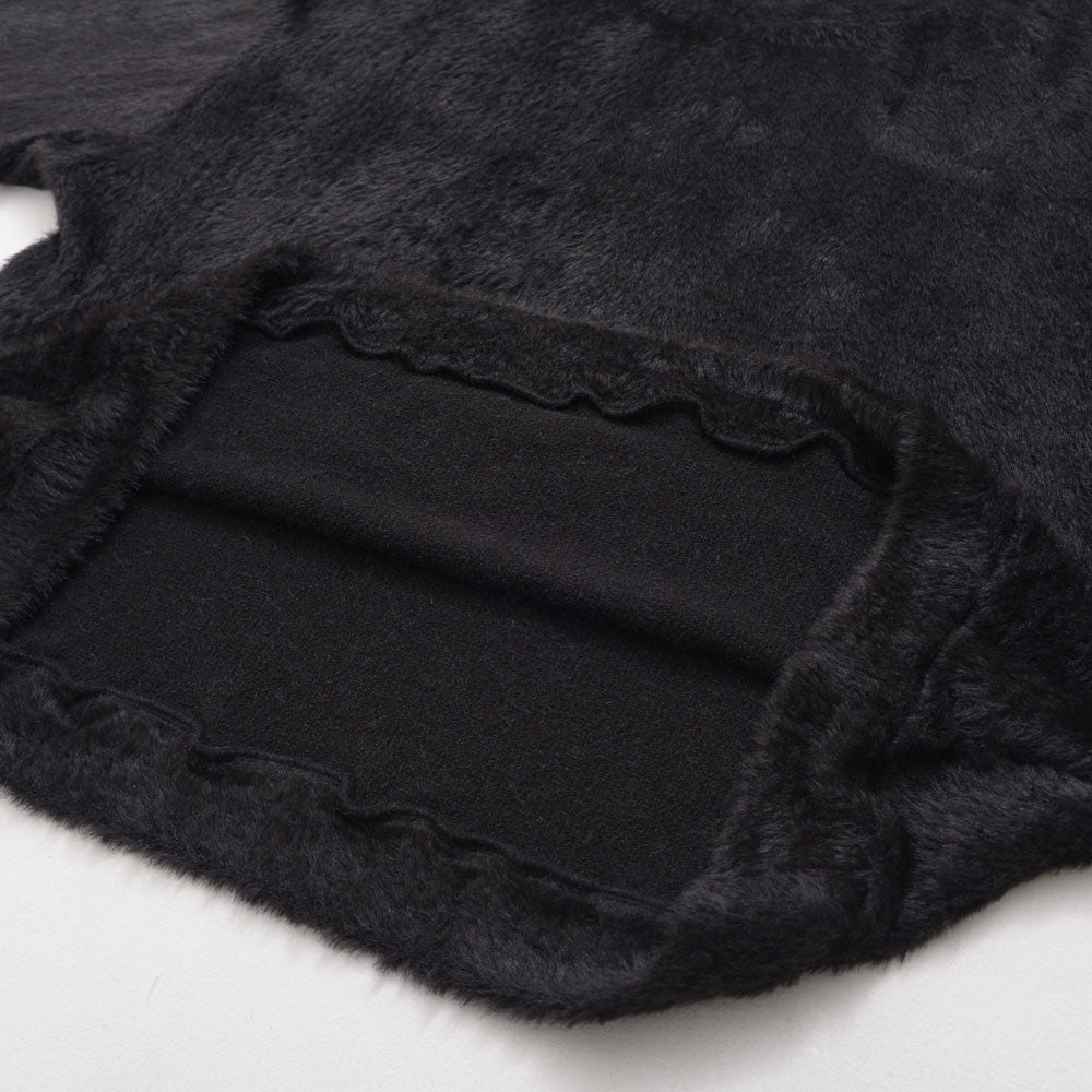 キャバリア CavariA CavariA シャギービッグシルエット長袖ニットソー （BLK(ブラック)） BLK(ブラック)