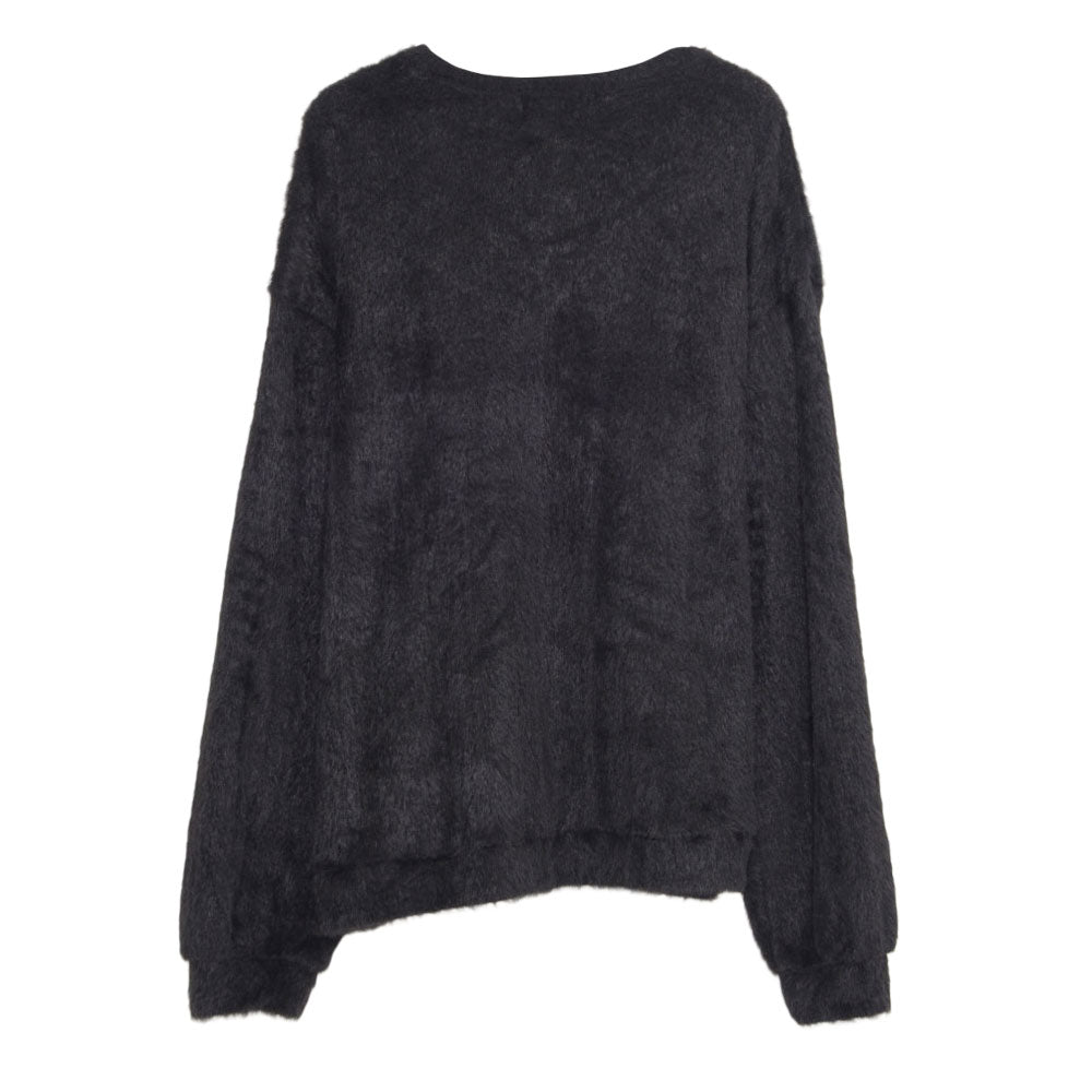 キャバリア CavariA CavariA シャギービッグシルエット長袖ニットソー （BLK(ブラック)） BLK(ブラック)