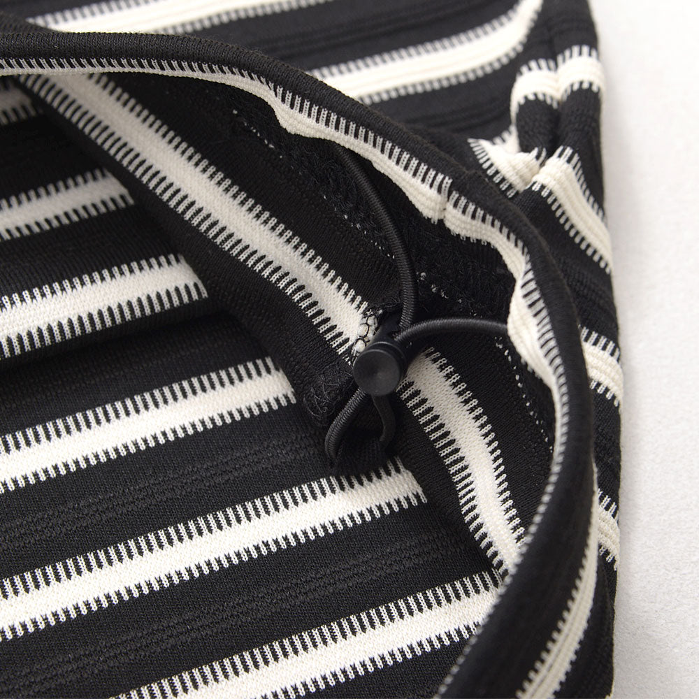 キャバリア CavariA CavariA クルーネック ボーダースピンドル半袖Tシャツ （BLK(ブラック)） BLK(ブラック)