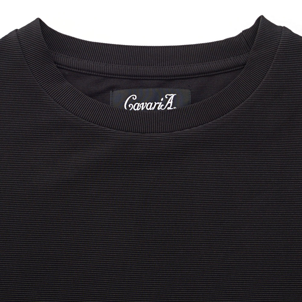 キャバリア CavariA CavariA クルーネック パネルサイドスリット半袖Tシャツ （GREIGE(グレージュ)） GREIGE(グレージュ)
