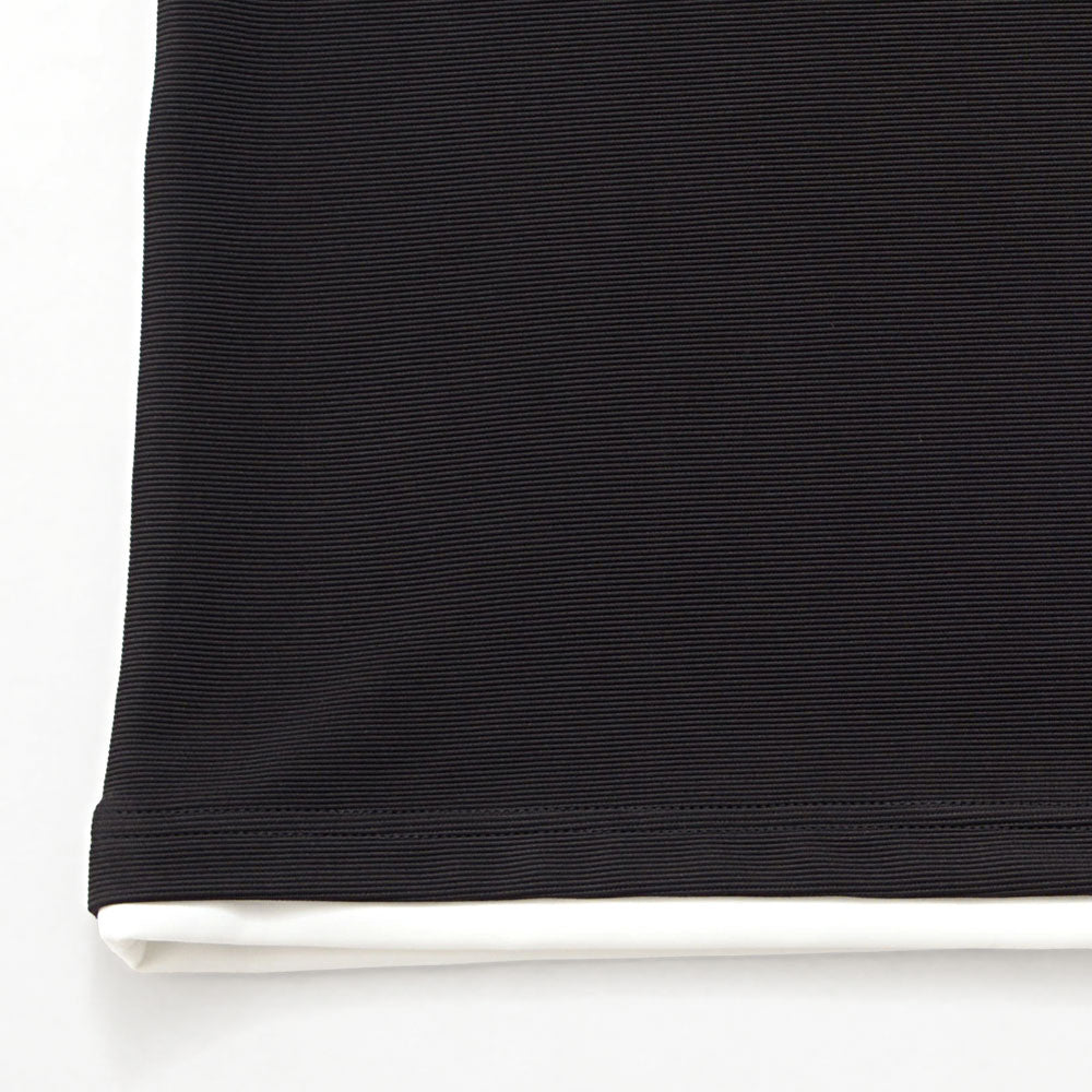 キャバリア CavariA CavariA クルーネック フェイクレイヤード半袖Tシャツ （BLK(ブラック)） BLK(ブラック)