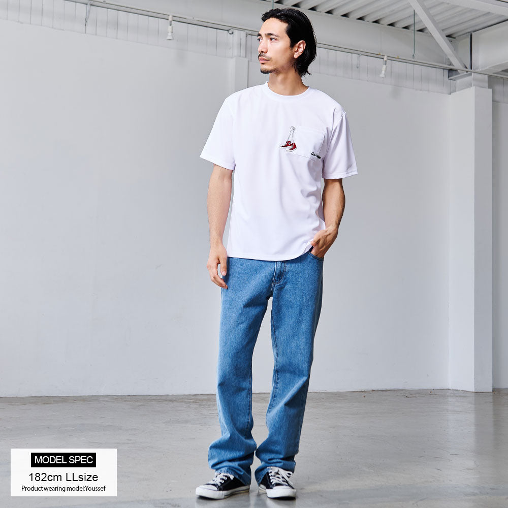 キャバリア CavariA CONVERSE アムンゼンポケットまたぎ刺繍半袖TEE （19(L.GRY/ライトグレー)） 19(L.GRY/ライトグレー)