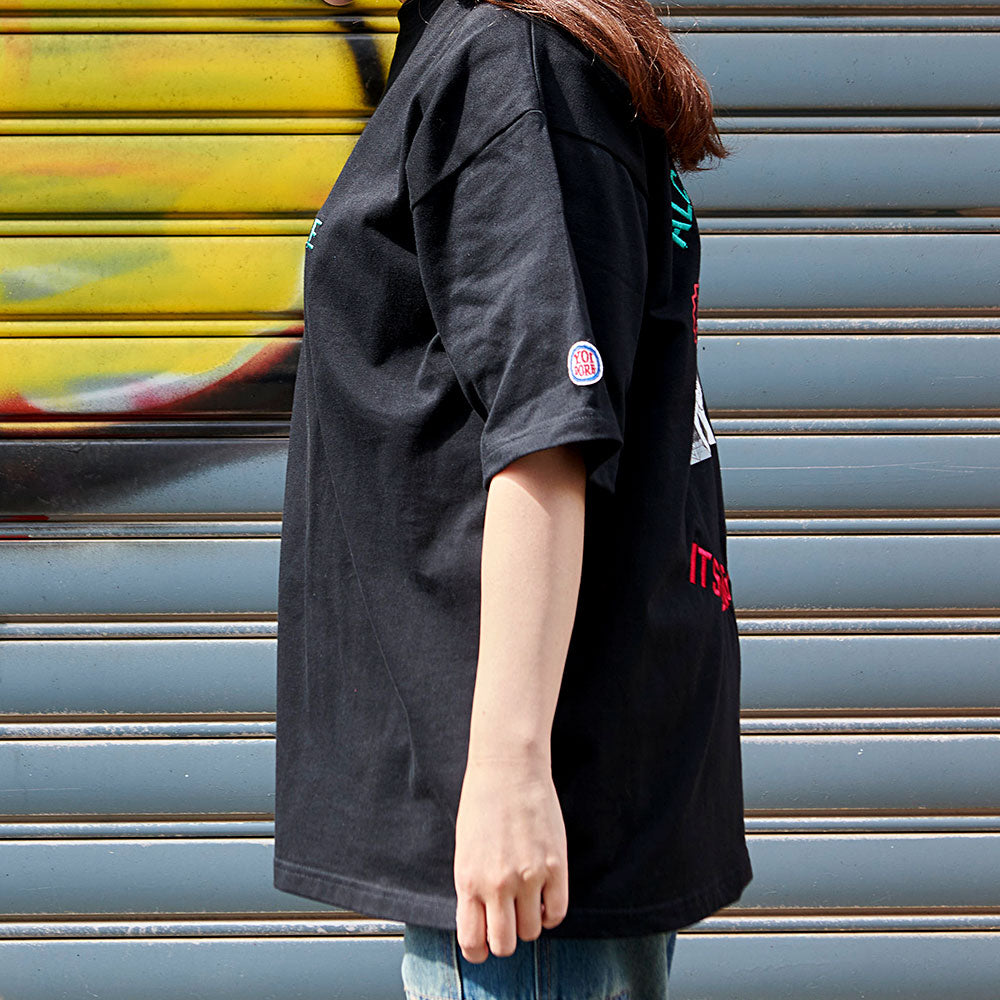 キャバリア CavariA YOIDORE クルーネック半袖Tシャツ カイジコラボB （90(WHT/ホワイト)） 90(WHT/ホワイト)