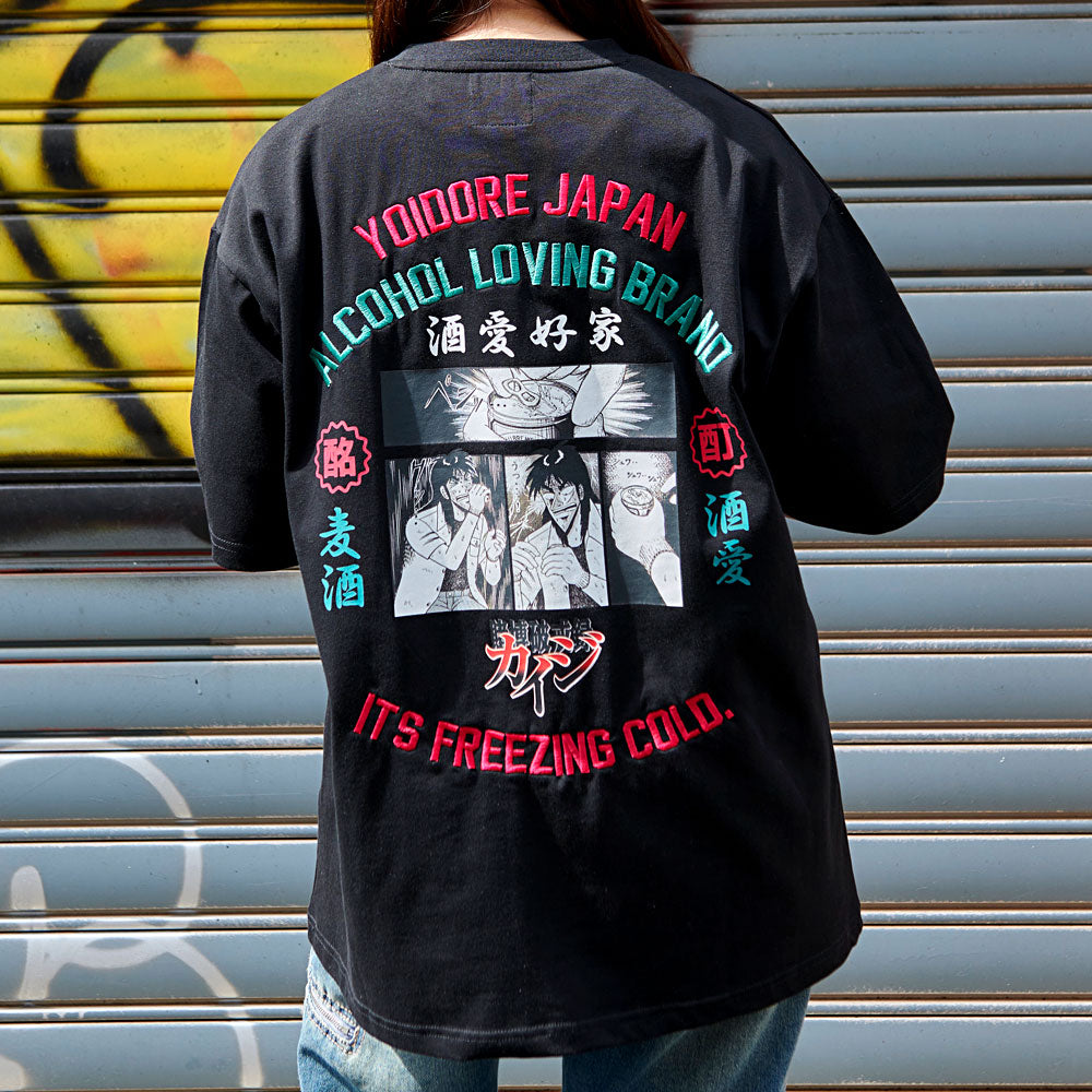 キャバリア CavariA YOIDORE クルーネック半袖Tシャツ カイジコラボB （90(WHT/ホワイト)） 90(WHT/ホワイト)