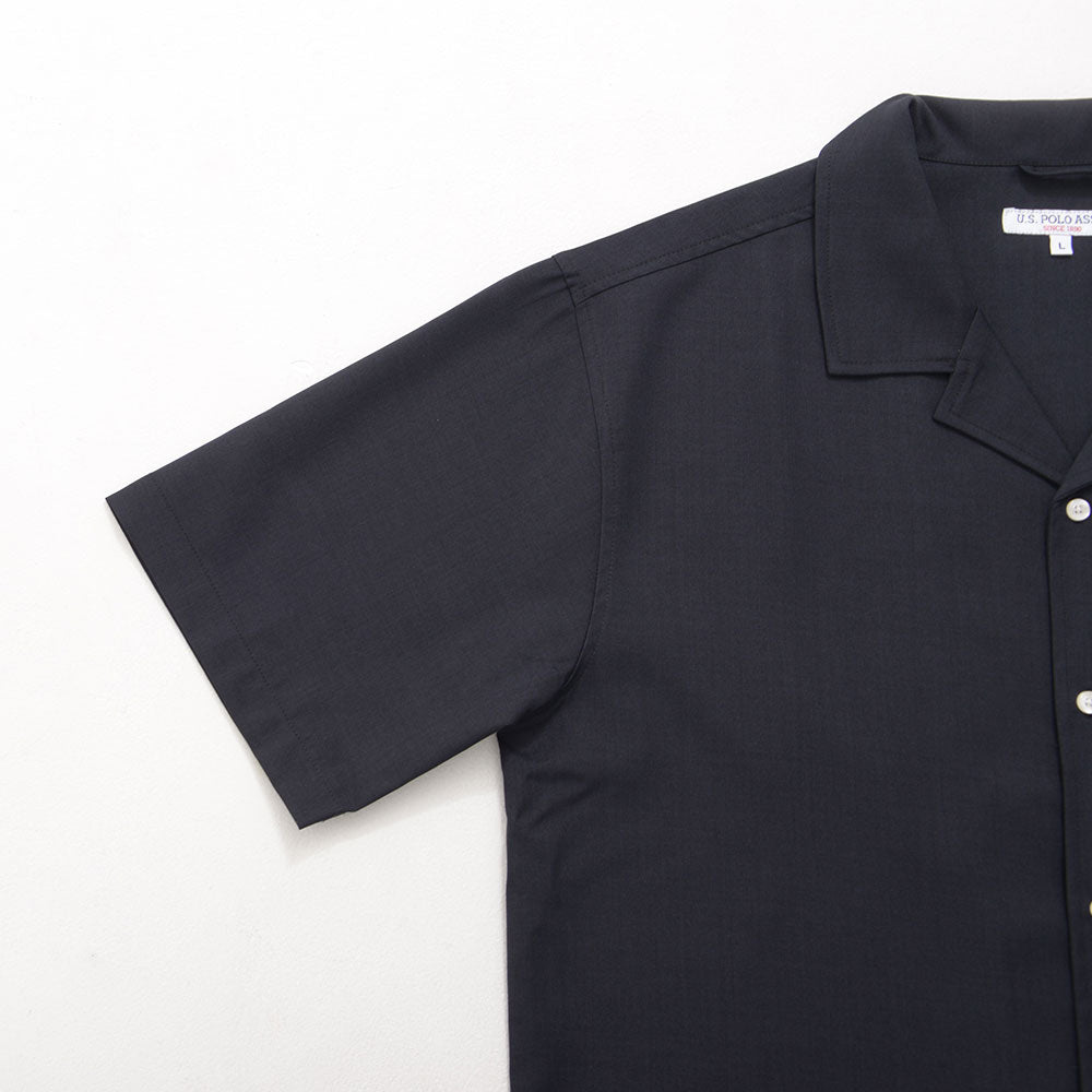 キャバリア CavariA U.S. POLO ASSN. オープンカラー半袖シャツ （22(BEG/ベージュ)） 22(BEG/ベージュ)