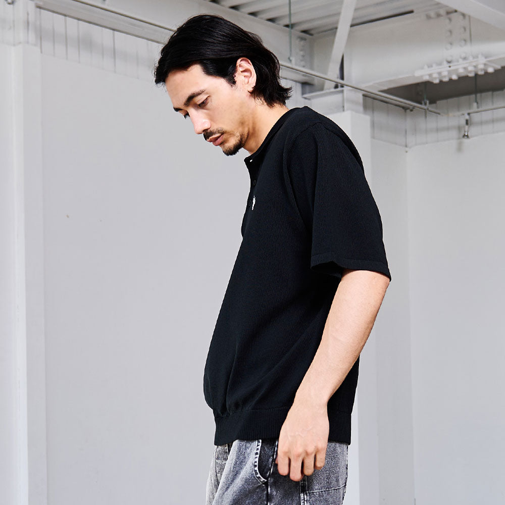 キャバリア CavariA U.S. POLO ASSN. 半袖ニットポロシャツ （61(NAVY/ネイビー)） 61(NAVY/ネイビー)