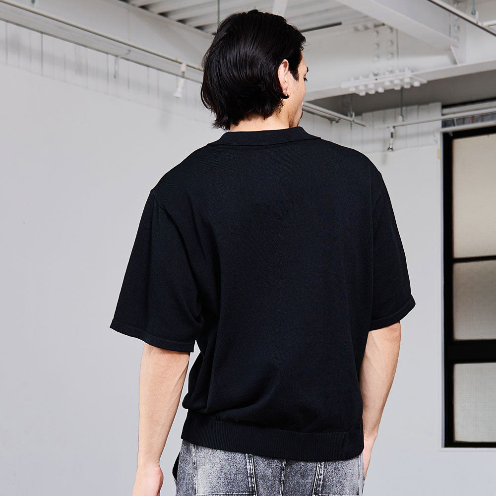 キャバリア CavariA U.S. POLO ASSN. 半袖ニットポロシャツ （61(NAVY/ネイビー)） 61(NAVY/ネイビー)