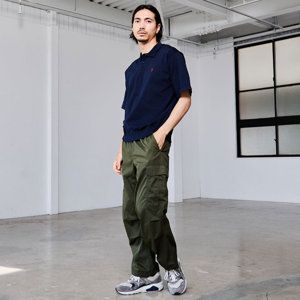 キャバリア CavariA U.S. POLO ASSN. 半袖ニットポロシャツ （61(NAVY/ネイビー)） 61(NAVY/ネイビー)