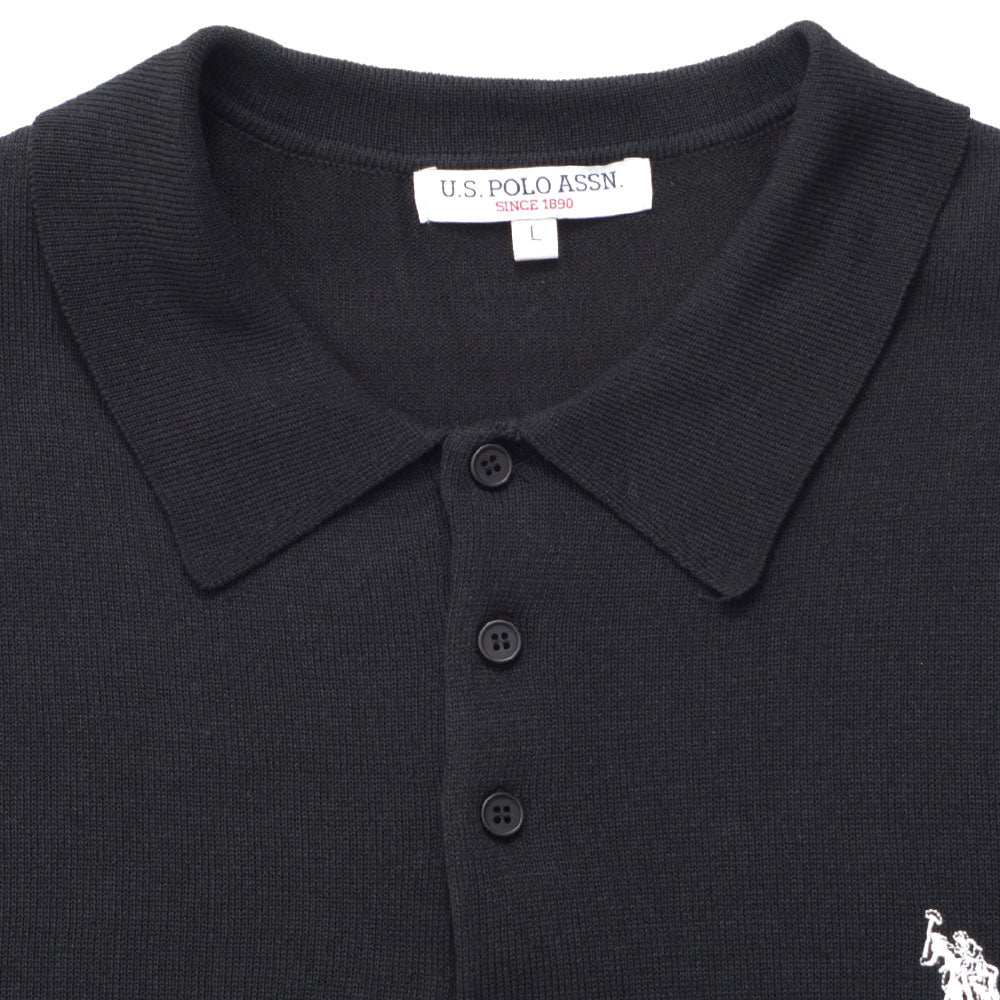 キャバリア CavariA U.S. POLO ASSN. 半袖ニットポロシャツ （61(NAVY/ネイビー)） 61(NAVY/ネイビー)