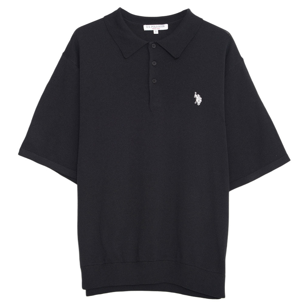 キャバリア CavariA U.S. POLO ASSN. 半袖ニットポロシャツ （61(NAVY/ネイビー)） 61(NAVY/ネイビー)