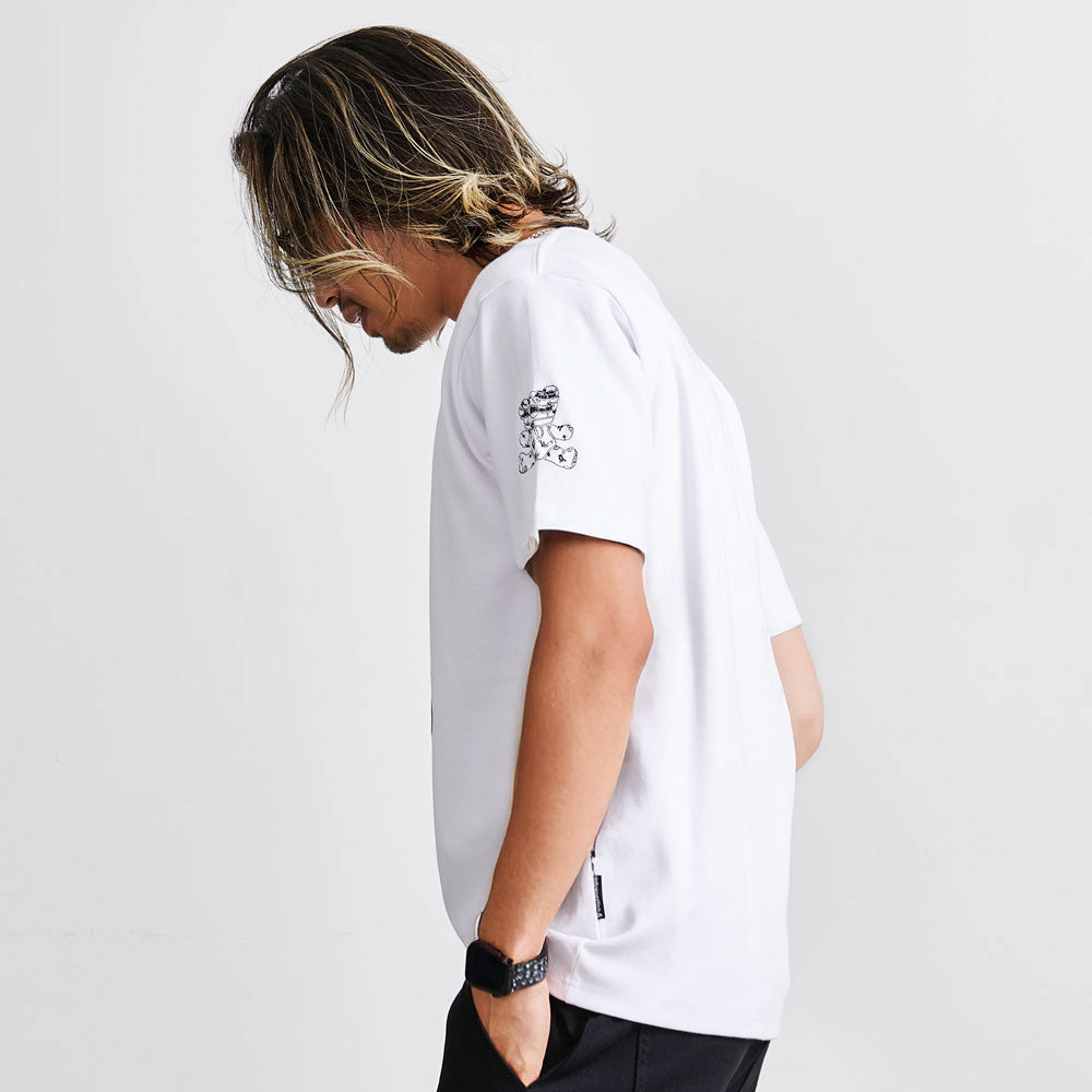 キャバリア CavariA Hollywood rich.& NO.5ブレイクハート半袖Tシャツ （2.BLACK(ブラック)） 2.BLACK(ブラック)