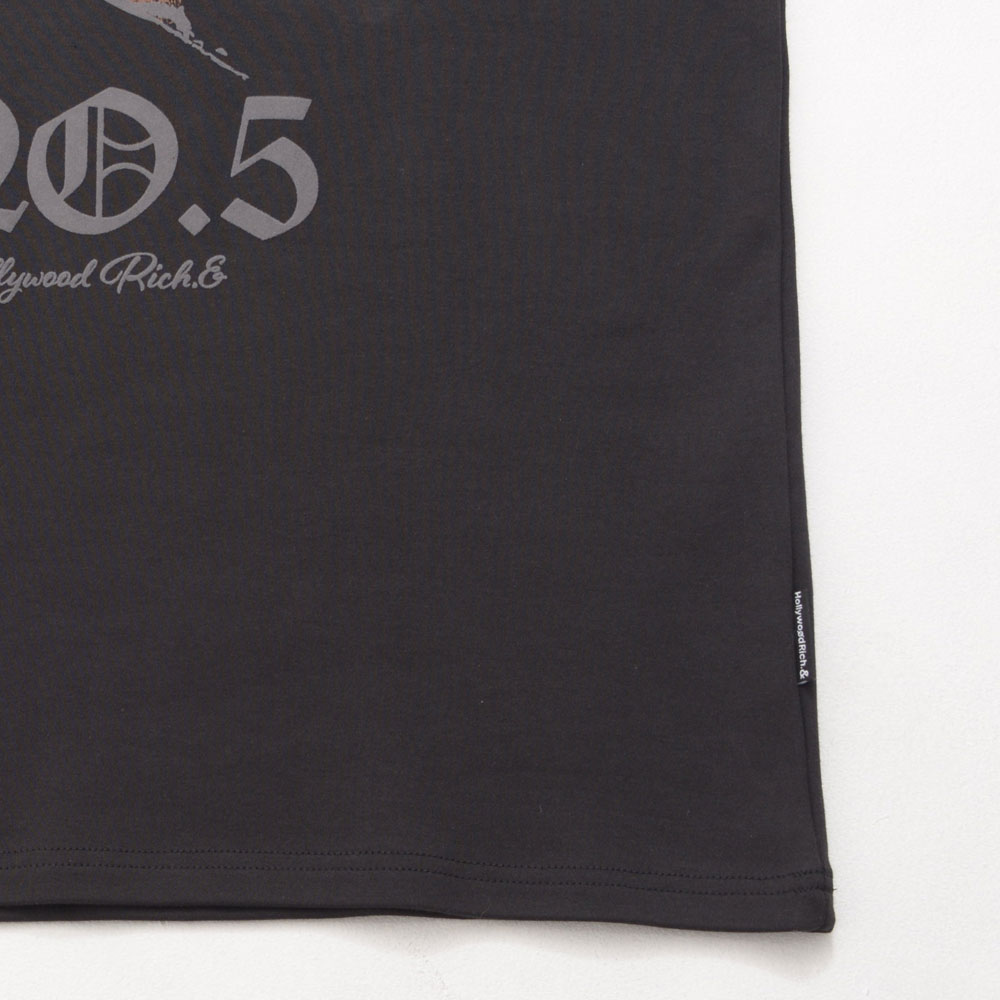 キャバリア CavariA Hollywood rich.& NO.5ブレイクハート半袖Tシャツ （2.BLACK(ブラック)） 2.BLACK(ブラック)