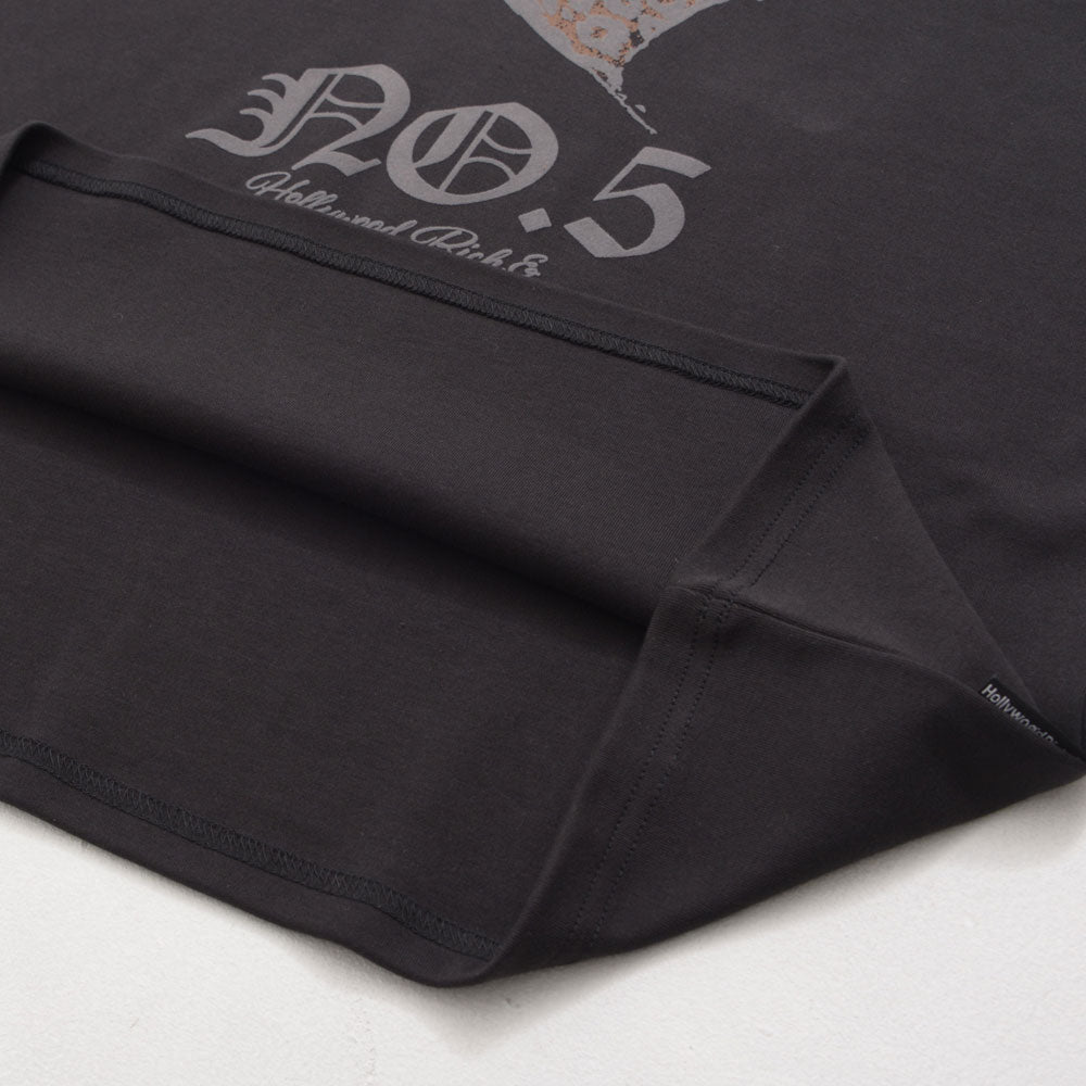 キャバリア CavariA Hollywood rich.& NO.5ブレイクハート半袖Tシャツ （2.BLACK(ブラック)） 2.BLACK(ブラック)