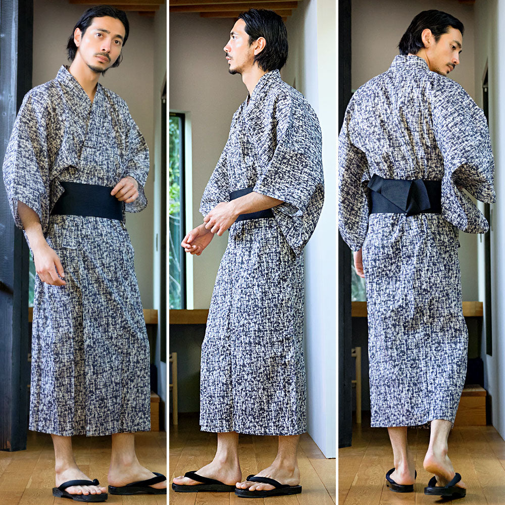 キャバリア CavariA CavariA 総柄浴衣(浴衣と帯セット) 2点セット （D柄） D柄