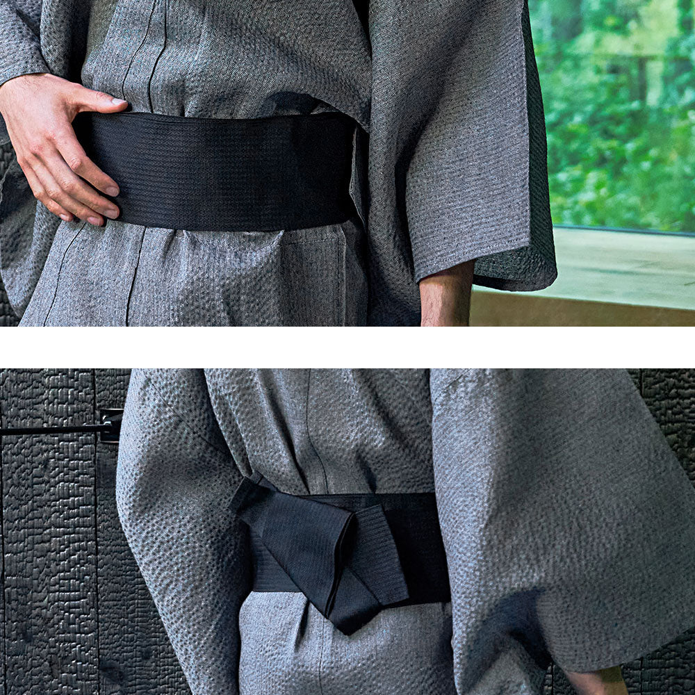 キャバリア CavariA CavariA しじら織浴衣(浴衣と帯セット) 2点セット （C柄） C柄