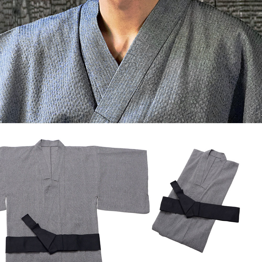 キャバリア CavariA CavariA しじら織浴衣(浴衣と帯セット) 2点セット （C柄） C柄