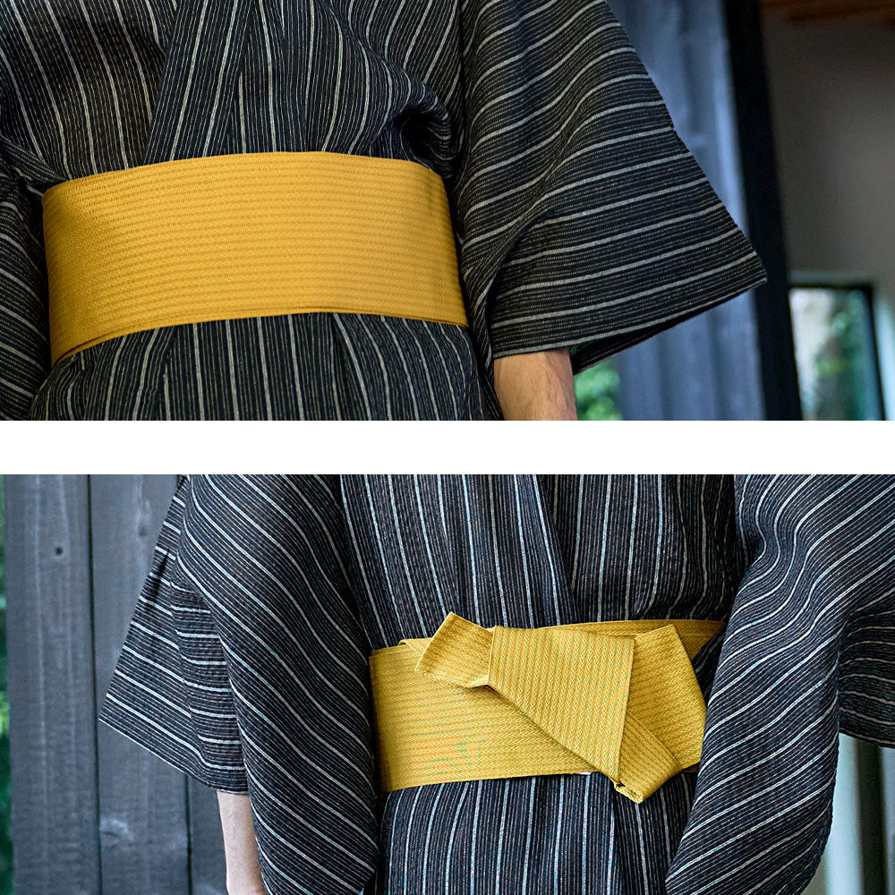 キャバリア CavariA CavariA しじら織浴衣(浴衣と帯セット) 2点セット （C柄） C柄