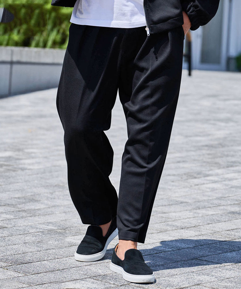 キャバリア CavariA CavariA ポンチ2タックワイドパンツ セットアップ可 （BLK(ブラック)） BLK(ブラック)