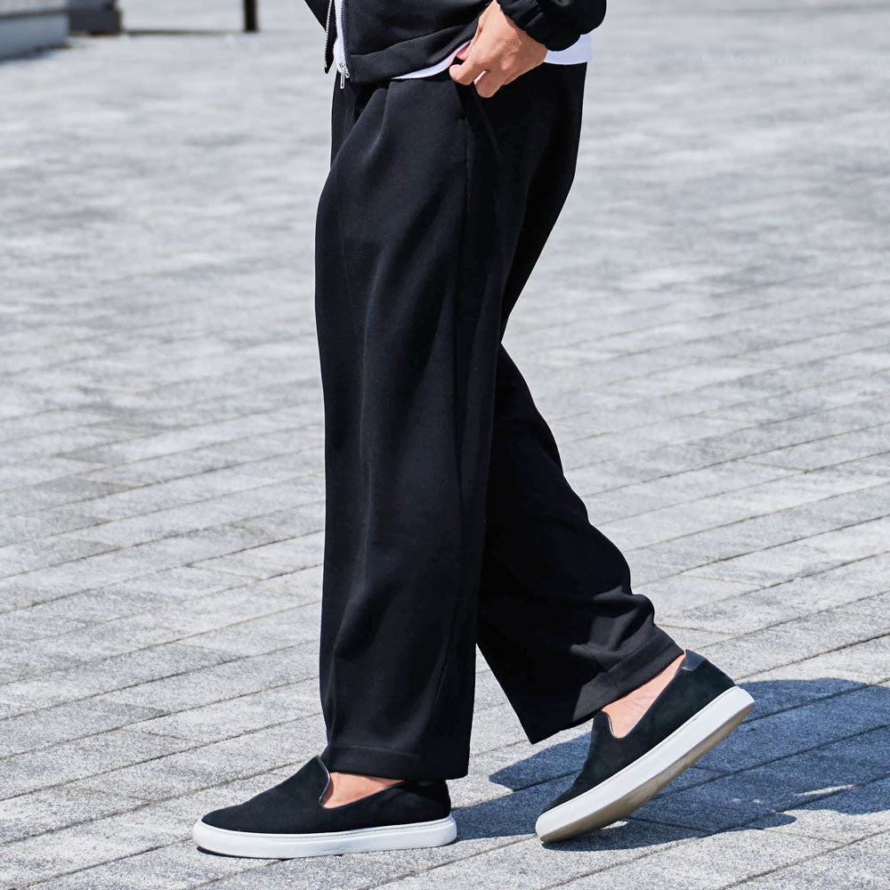 キャバリア CavariA CavariA ポンチ2タックワイドパンツ セットアップ可 （BLK(ブラック)） BLK(ブラック)